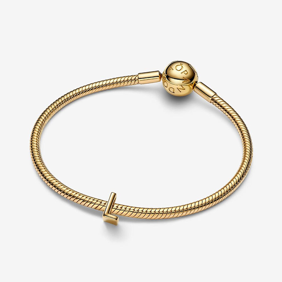 14K Gold Plated Letter L Charm