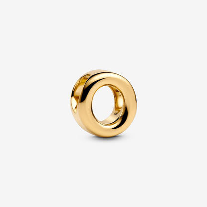 14K Gold Plated Letter O Charm