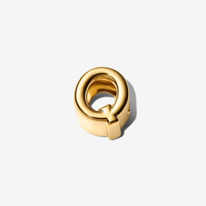14K Gold Plated Letter Q Charm