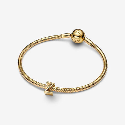 14K Gold Plated Letter Z Charm