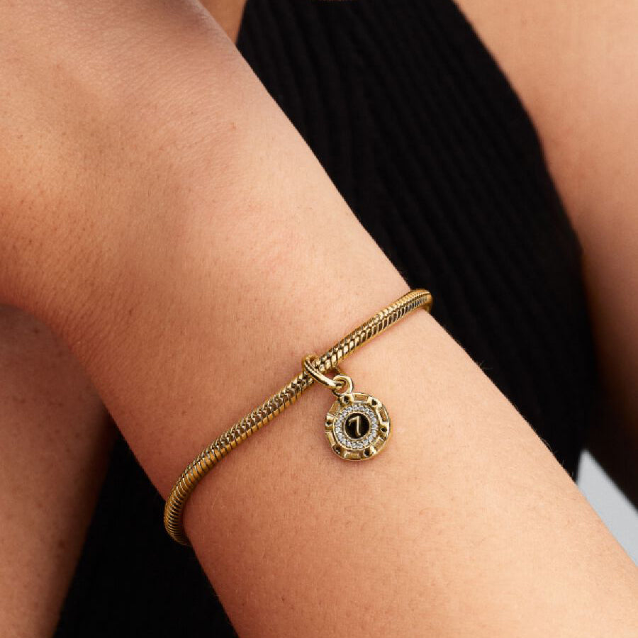 14k Gold Lucky Chip Charm