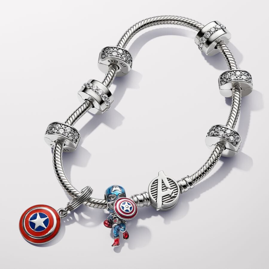 Marvel The Avengers Captain America Charm