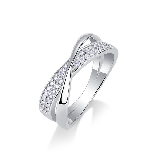Minimalist Circle Diamond Ring for Women