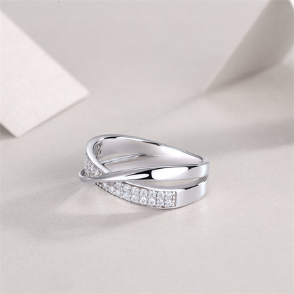 Minimalist Circle Diamond Ring for Women