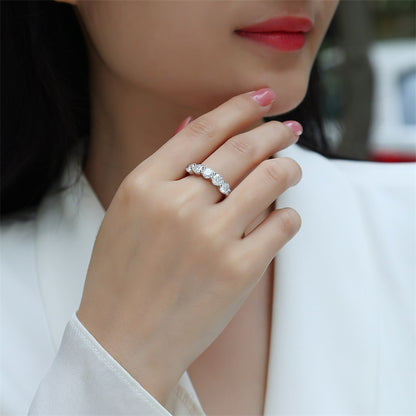 Minimalist Circle Diamond Ring for Women