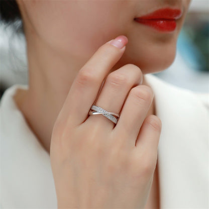 Minimalist Circle Diamond Ring for Women