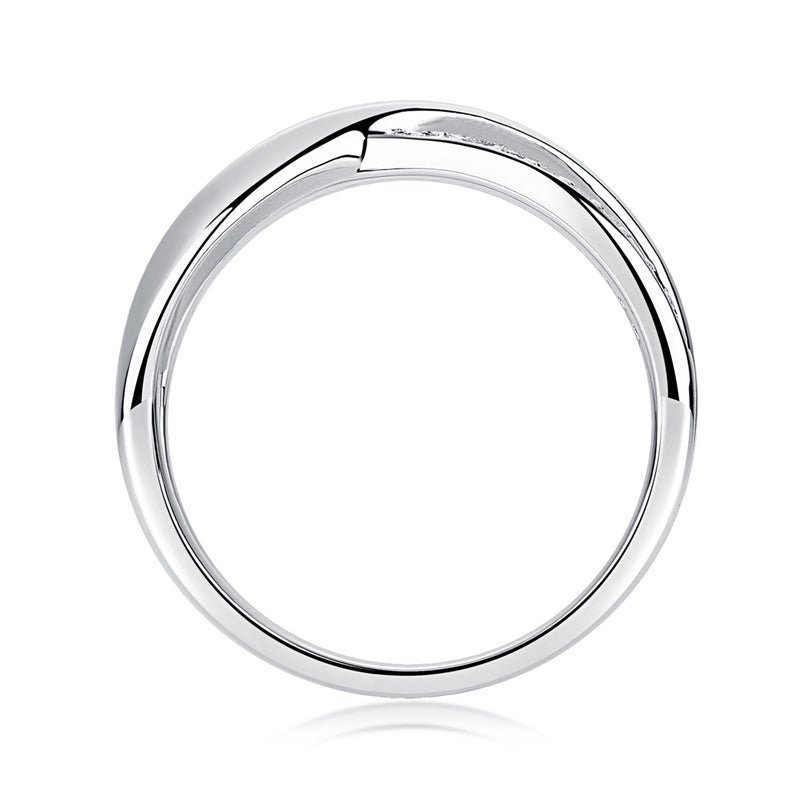 Minimalist Circle Diamond Ring for Women