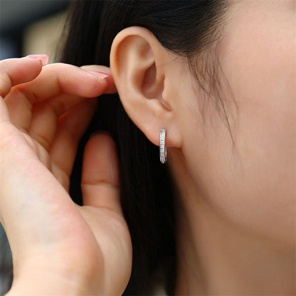Minimalist Geometric Moissanite Earrings for Everyday Wear