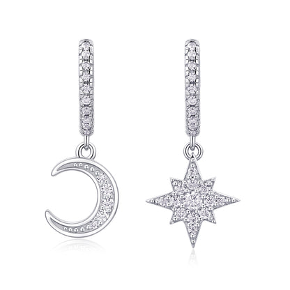 Minimalist Geometric Moissanite Earrings for Women
