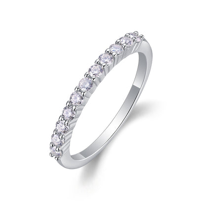 Modern Circle Design Silver Ring for Women