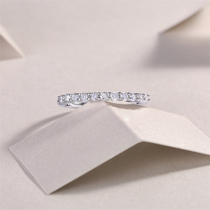 Modern Circle Design Silver Ring for Women