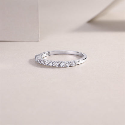 Modern Circle Design Silver Ring for Women