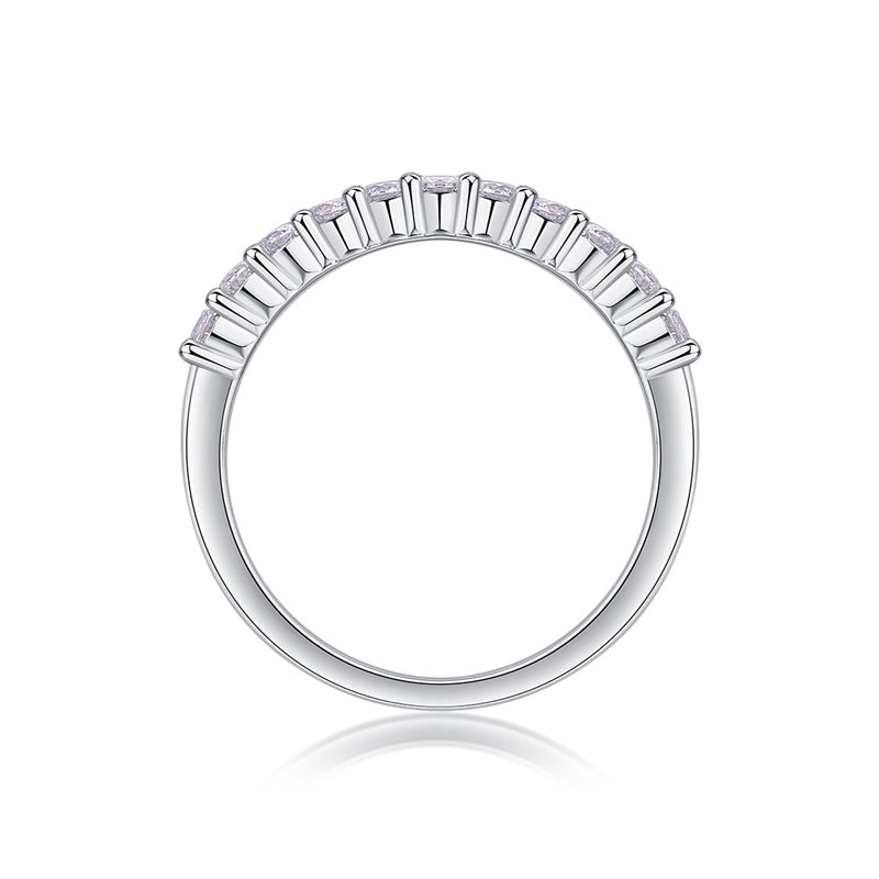Modern Circle Design Silver Ring for Women