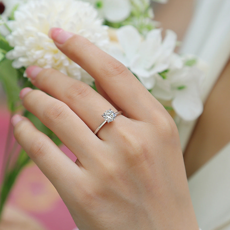 Modern Square Shape Diamond Ring