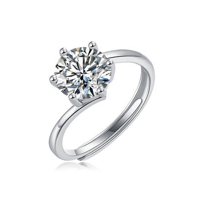 Modern Twisted Band with Sparkling Stone