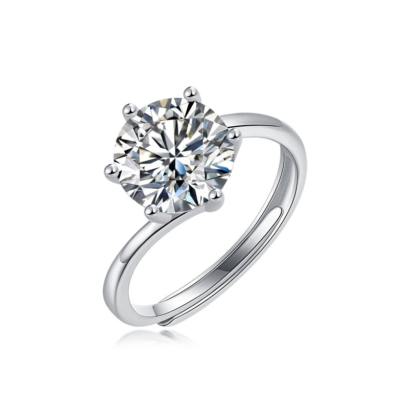 Modern Twisted Band with Sparkling Stone