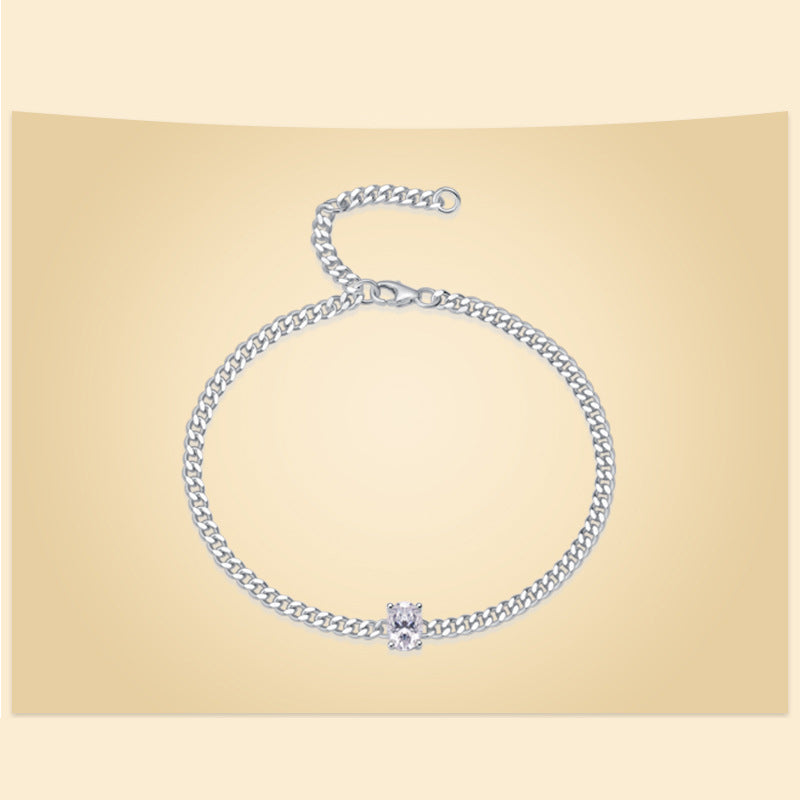 Modern Unisex Sterling Silver Bracelet for Commuting and Work