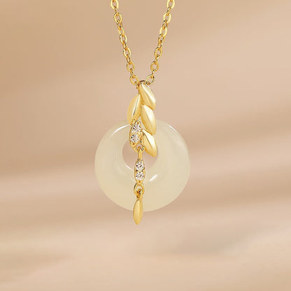 Modern Wheat Ear Jewelry Collection - 925 Sterling Silver Necklaces in Contemporary Asian Style