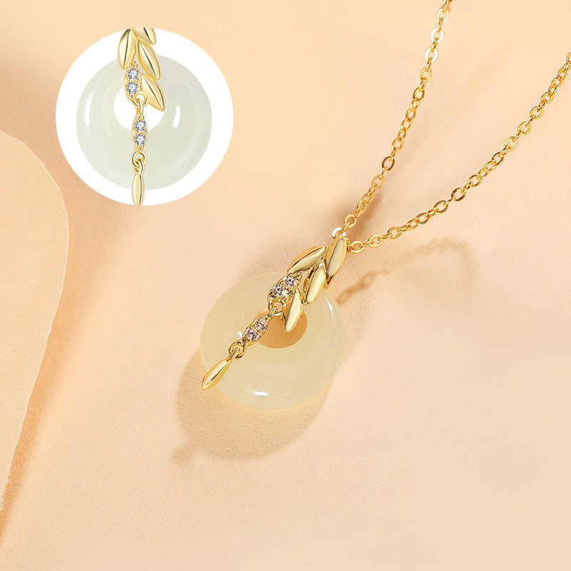 Modern Wheat Ear Jewelry Collection - 925 Sterling Silver Necklaces in Contemporary Asian Style