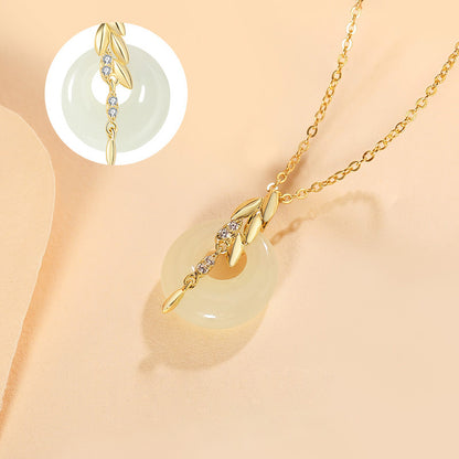 Modern Wheat Ear Jewelry Collection - 925 Sterling Silver Necklaces in Contemporary Asian Style
