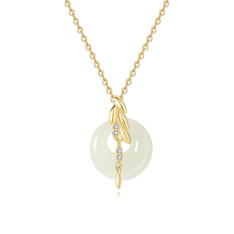 Modern Wheat Ear Jewelry Collection - 925 Sterling Silver Necklaces in Contemporary Asian Style
