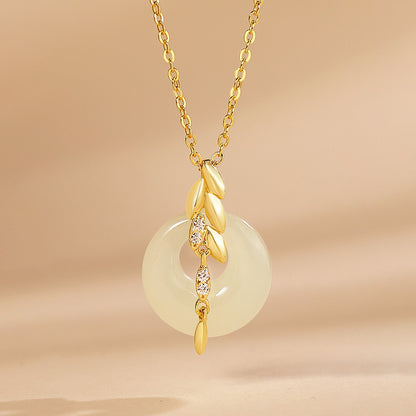 Modern Wheat Ear Jewelry Collection - 925 Sterling Silver Necklaces in Contemporary Asian Style