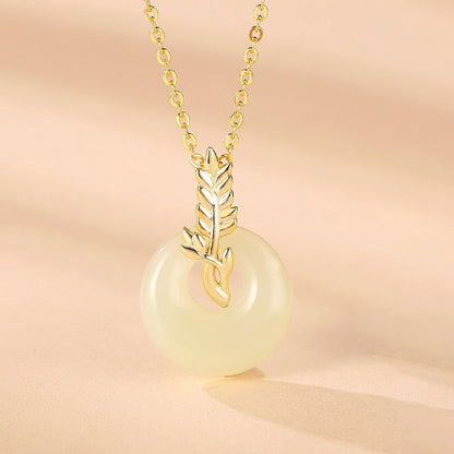 Modern Wheat Ear Jewelry Collection - 925 Sterling Silver Necklaces in Contemporary Asian Style