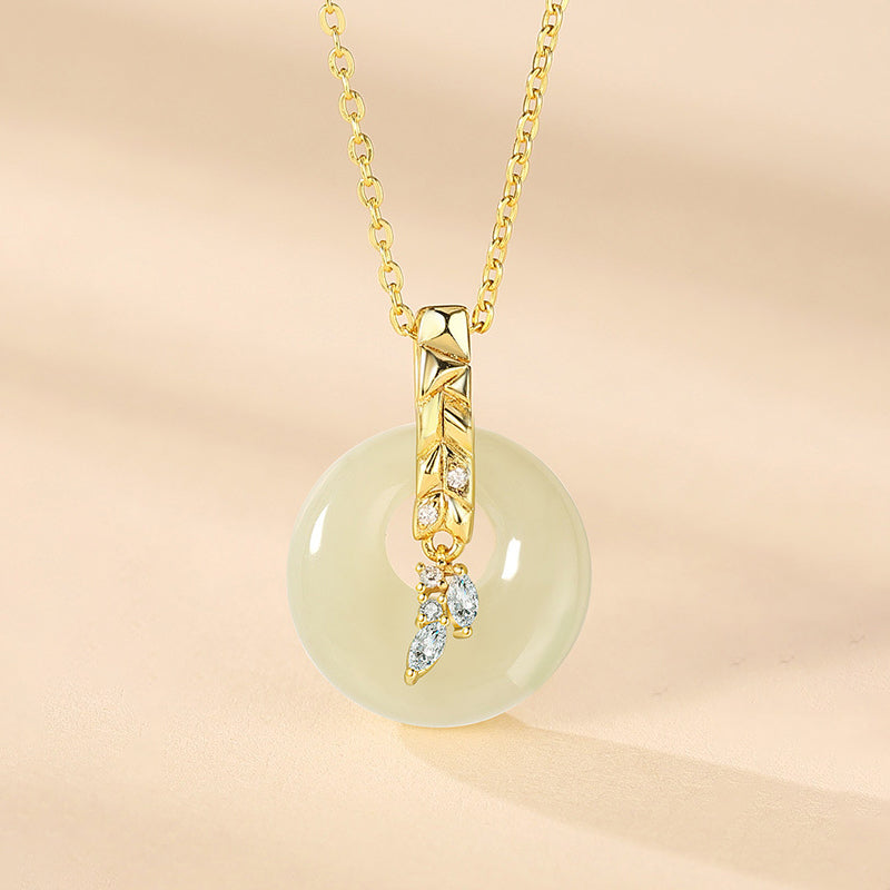 Modern Wheat Ear Jewelry Collection - 925 Sterling Silver Necklaces in Contemporary Asian Style