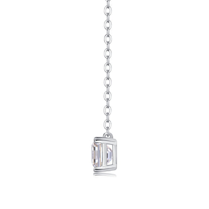 Modern Women's Necklace with Geometric Square Pendant