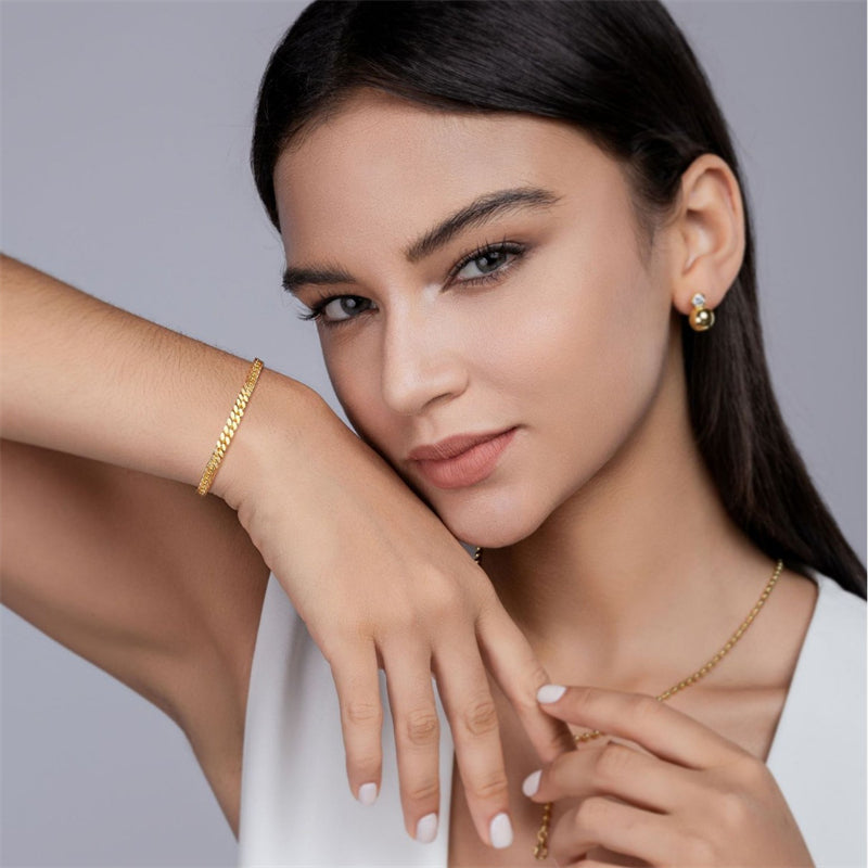 Modern Women's Sterling Silver Bracelet for Commuting and Work