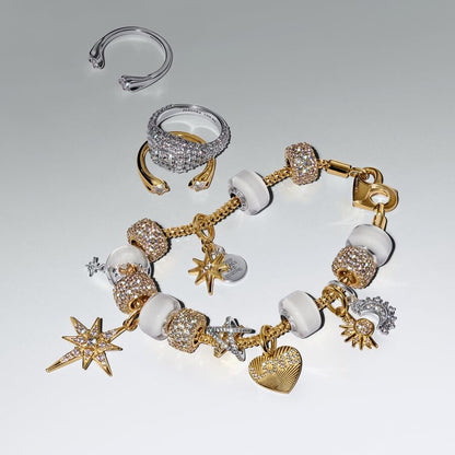Celestial Moon and Star Charm