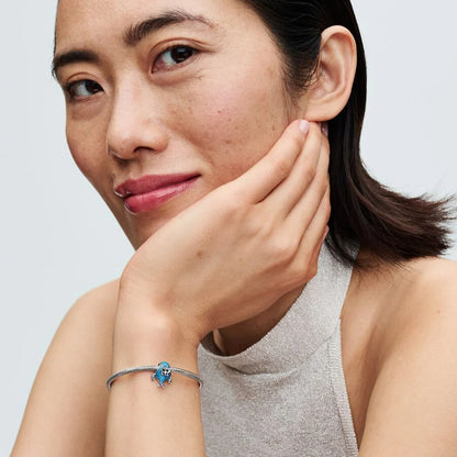 Mythical Kun Fish Blue Enamel Charm
