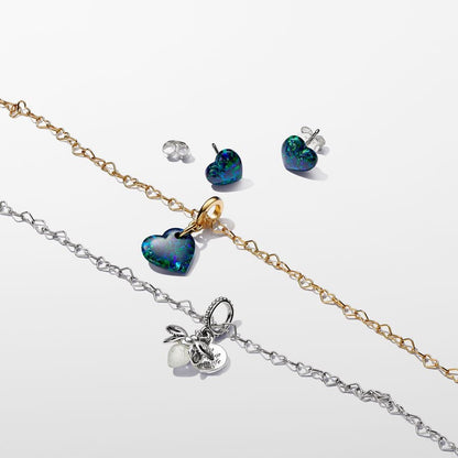 Jungle-Inspired Heart Charm