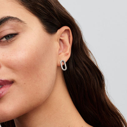 Sterling Silver Openable Stud Earring