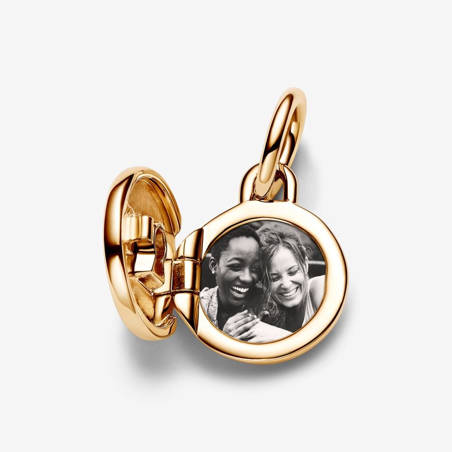 Openable & Engravable Love Locket Dangle Charm