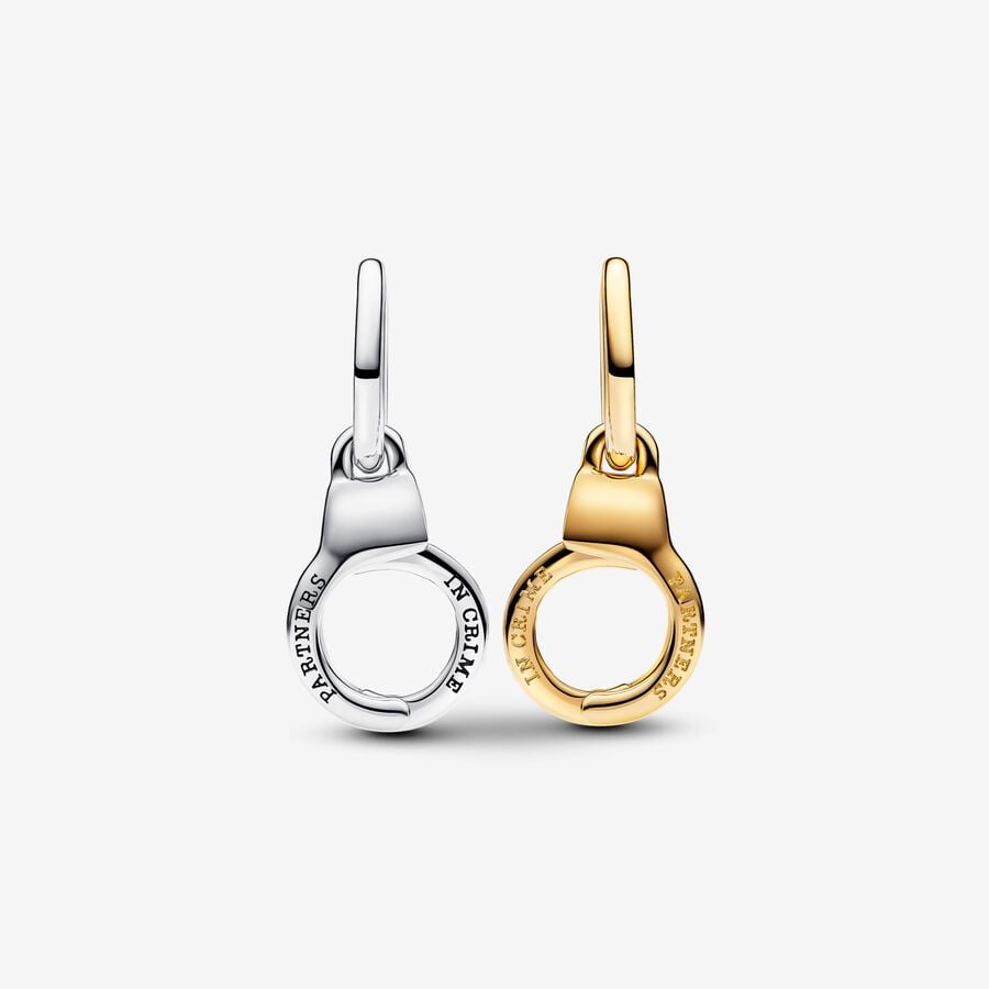 Sterling Silver Handcuffs Charm