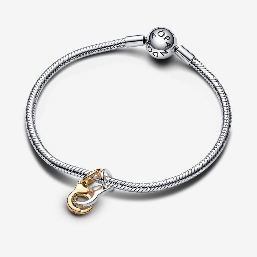 Sterling Silver Handcuffs Charm