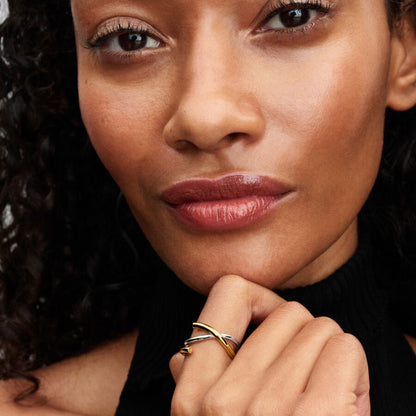 Two-tone Organic Double Ring