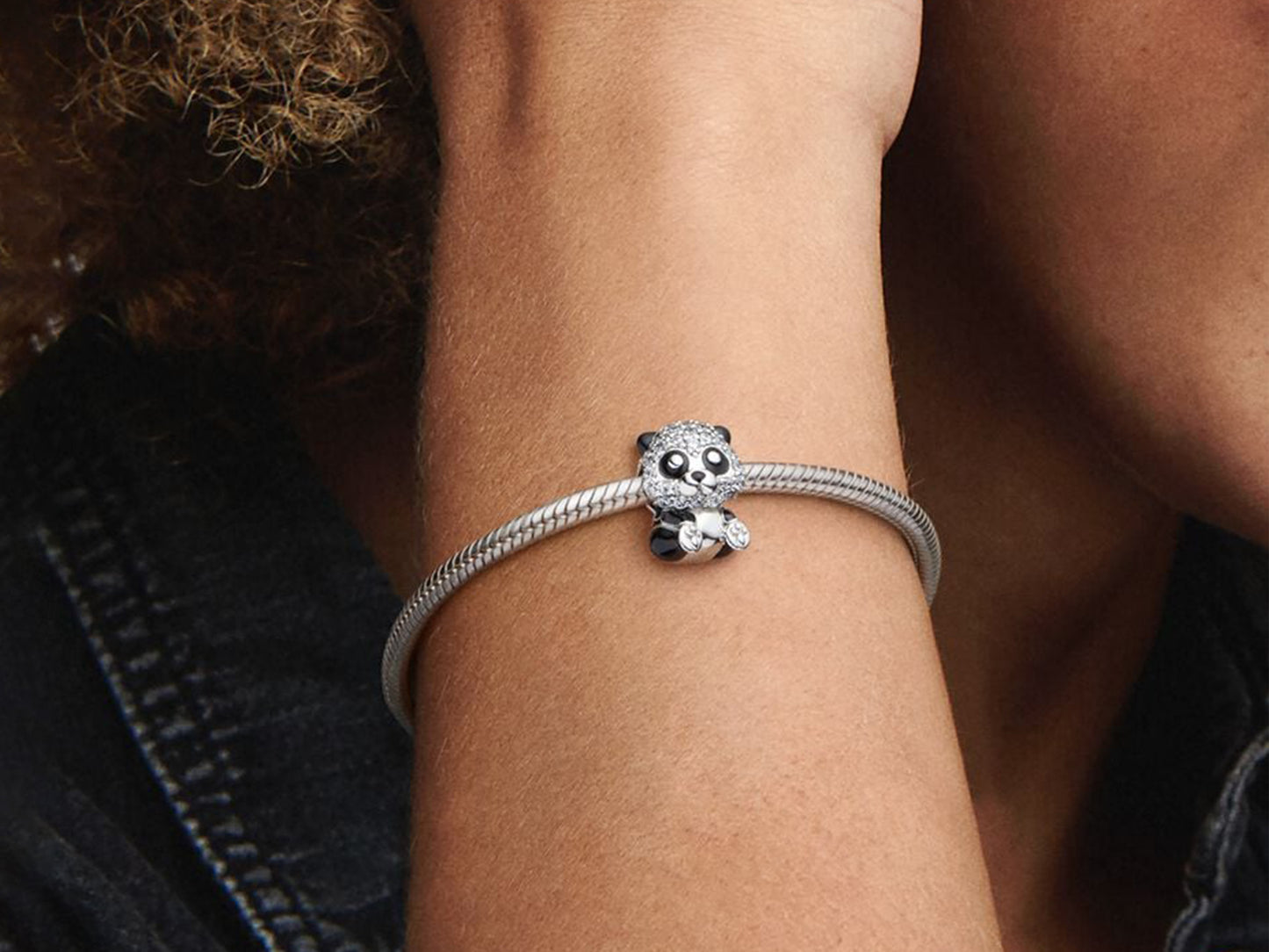 Sparkling Cute Panda Charm