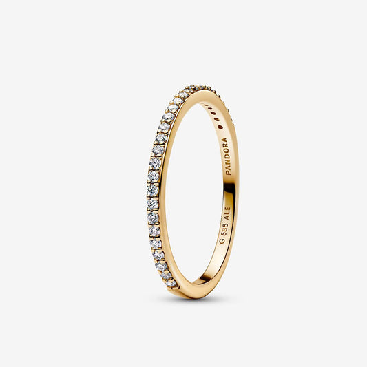 Half Eternity Lab Diamond Ring