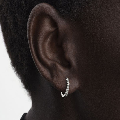 Round Brilliant Diamond Hoops