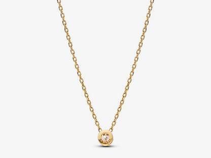 Lab-grown Diamond Bezel Pendant Necklace 0.15 carat tw 14k Gold