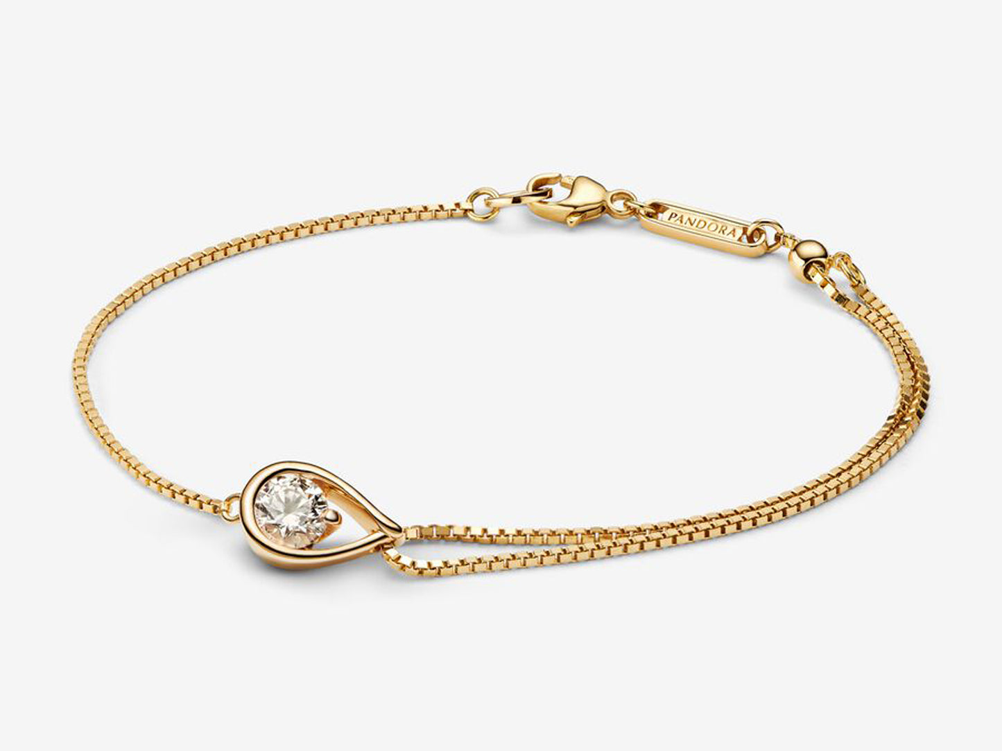Lab-grown Diamond Double Chain Bracelet 0.50 carat tw 14k Gold
