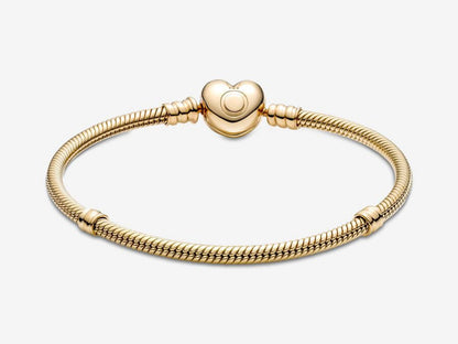 Heart Clasp Snake Chain Bracelet