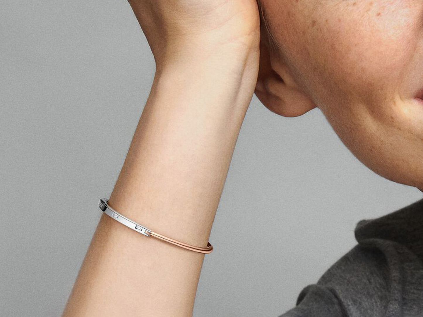 Two-tone Pavé Bangle