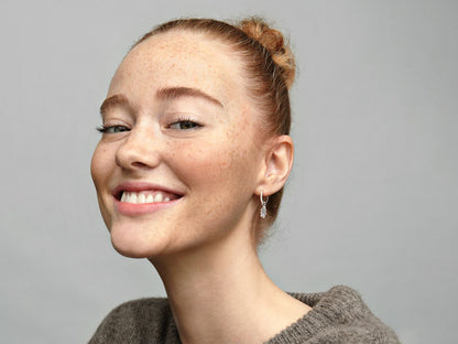 Acorn & Leaf Silver Elegance Hoop Earrings