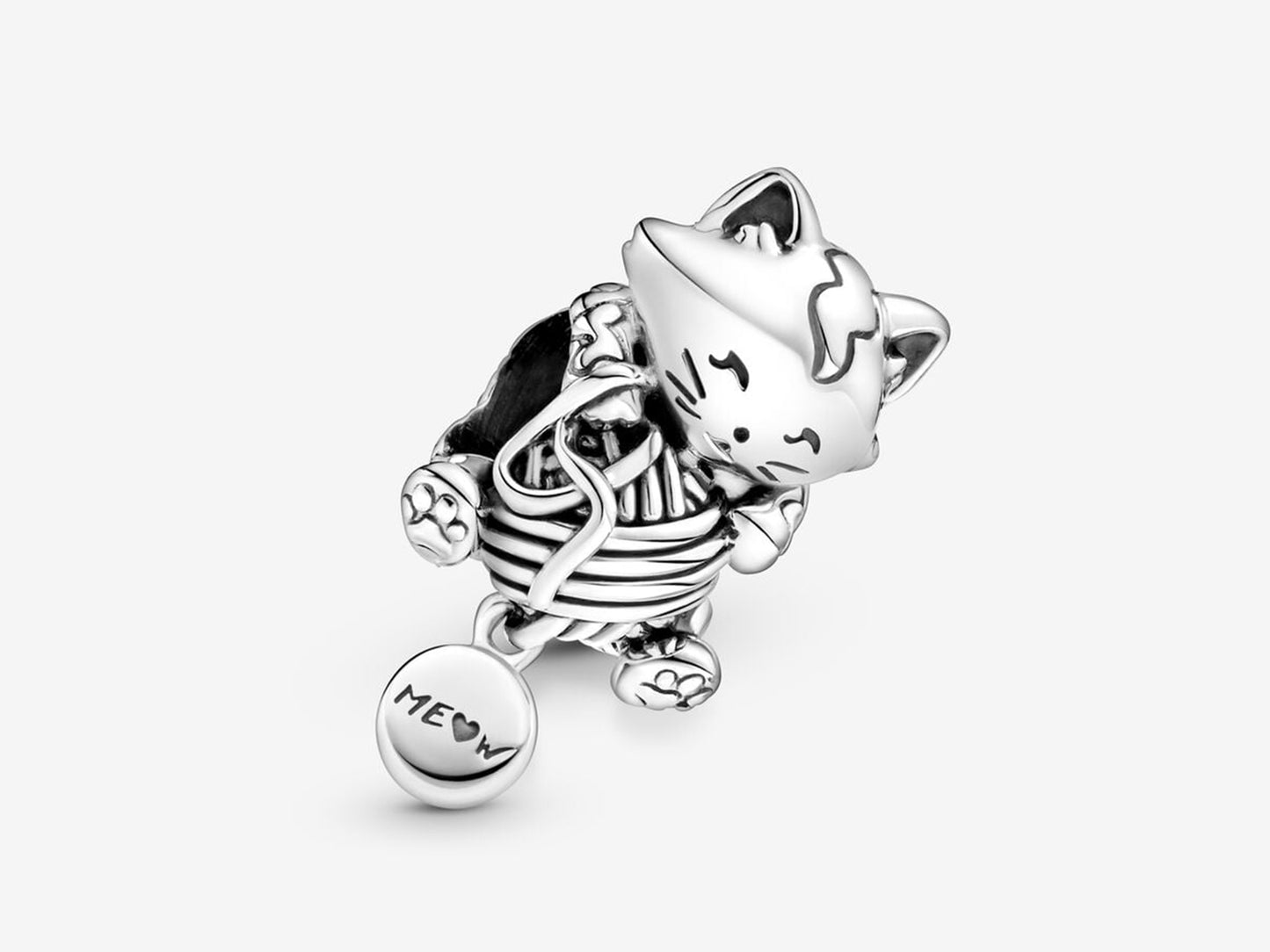 Kitten & Yarn Ball Charm