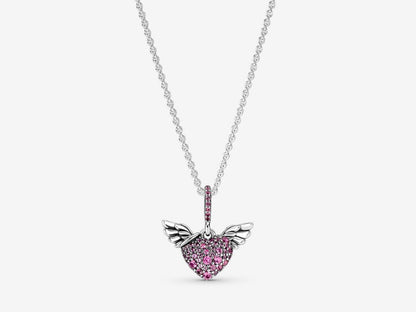Angel Wings Heart Necklace