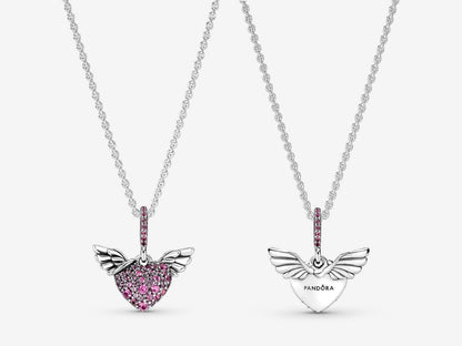 Angel Wings Heart Necklace