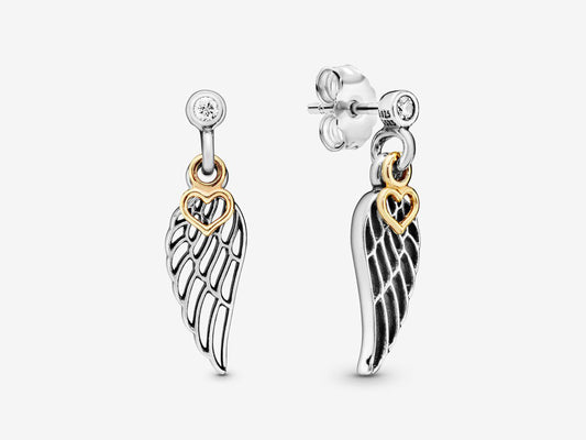 Angelic Heart Drop Earrings